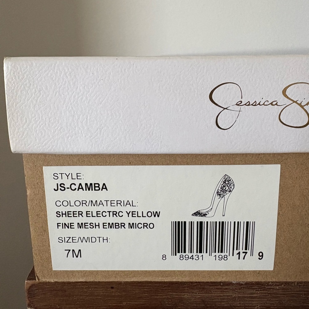 Jessica Simpson Sheer Yellow Heels